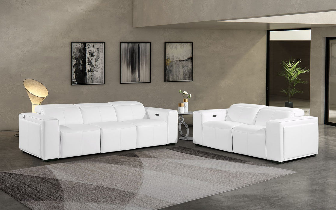 1224 - 5-Piece Modular Power Reclining Sofa And Loveseat Set In With 4 Power Recliners & Power Headrests