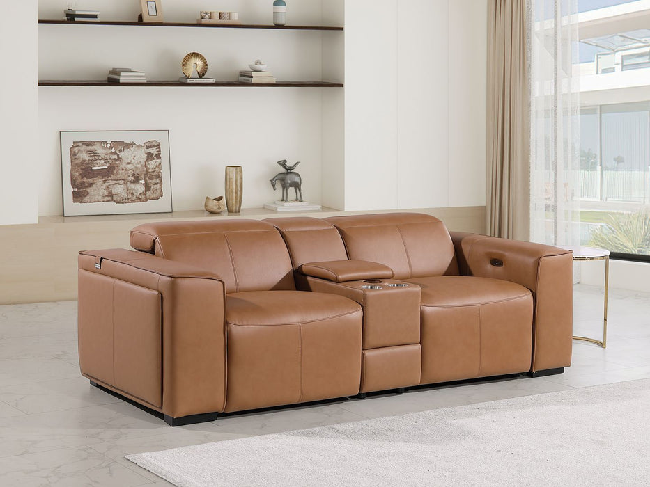 1224 - 3-Piece Modular Power Reclining Loveseat In With 2 Power Recliners & Power Headrests