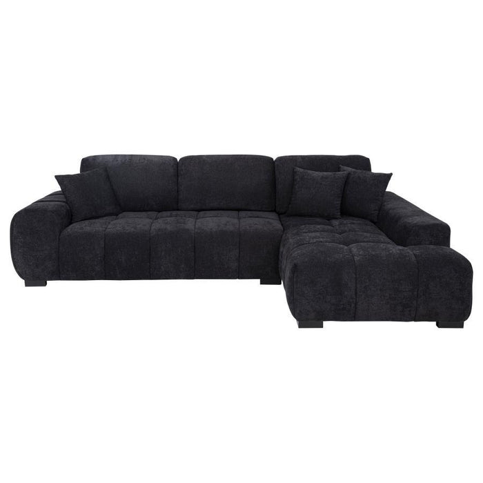 Octavia - Fabric Upholstered Sectional Chaise Sofa