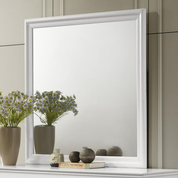 Louis Philippe - 38.25" Dresser Mirror - White