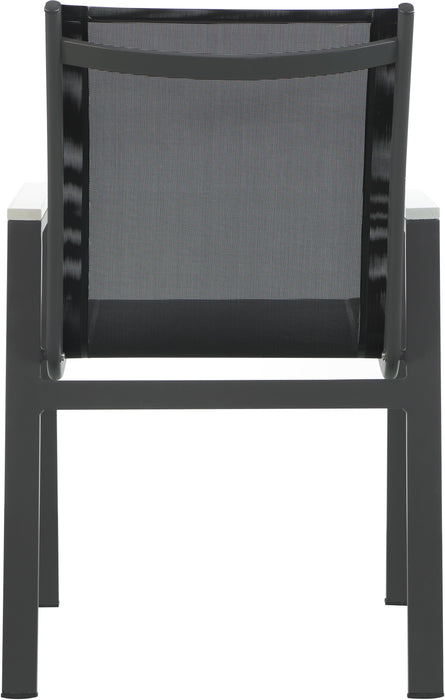 Nizuc - Outdoor Patio Dining Arm Chair With Gray Frame (Set of 2)