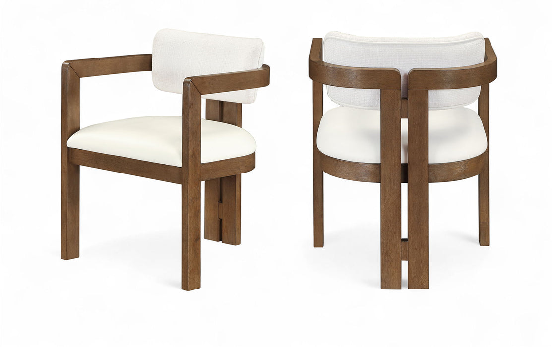 Ravina - Upholstered Dining Chair With Stained Brown Base (Set of 2)