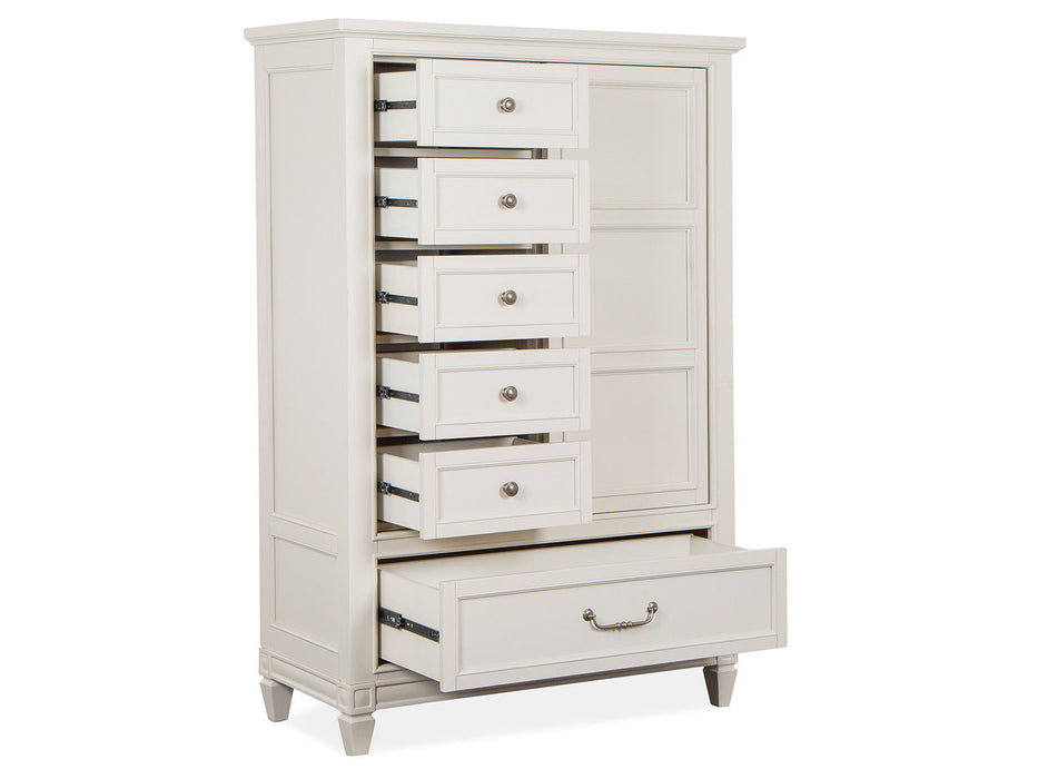 Willowbrook - Door Chest - Egg Shell White With Slight Rub Through
