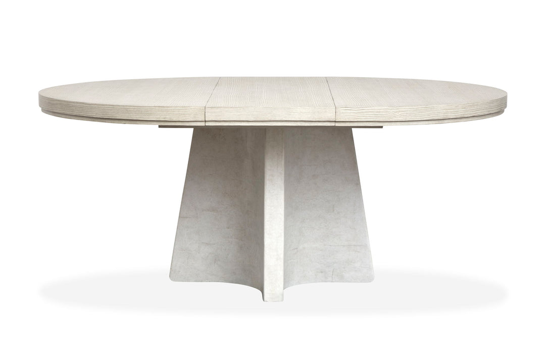 Lorelei - Extendable 54" Round Dining Table - Misty Cloud