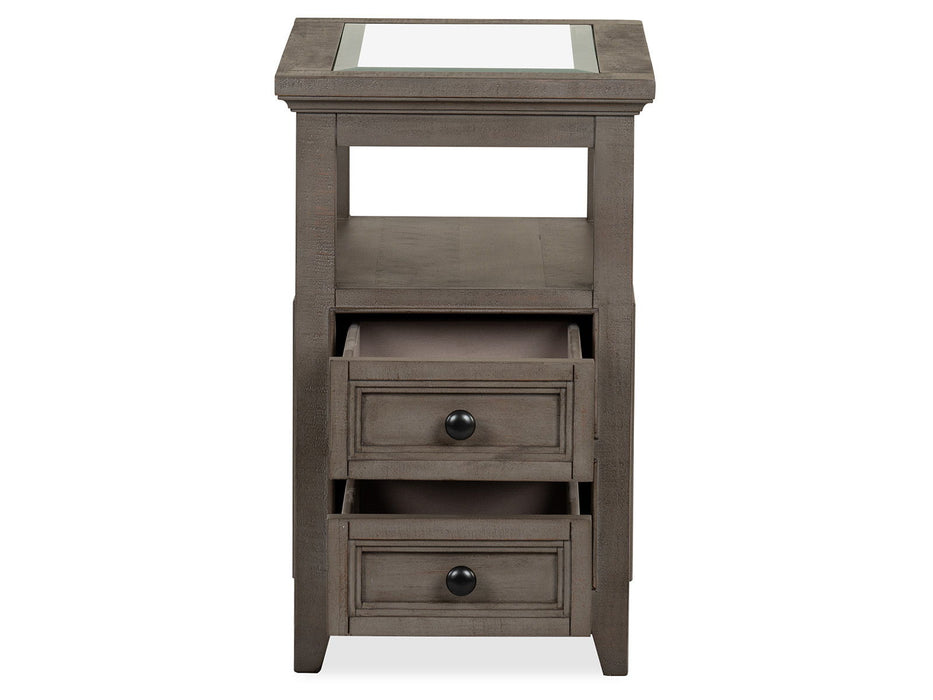 Paxton Place - Chairside End Table - Dovetail Grey