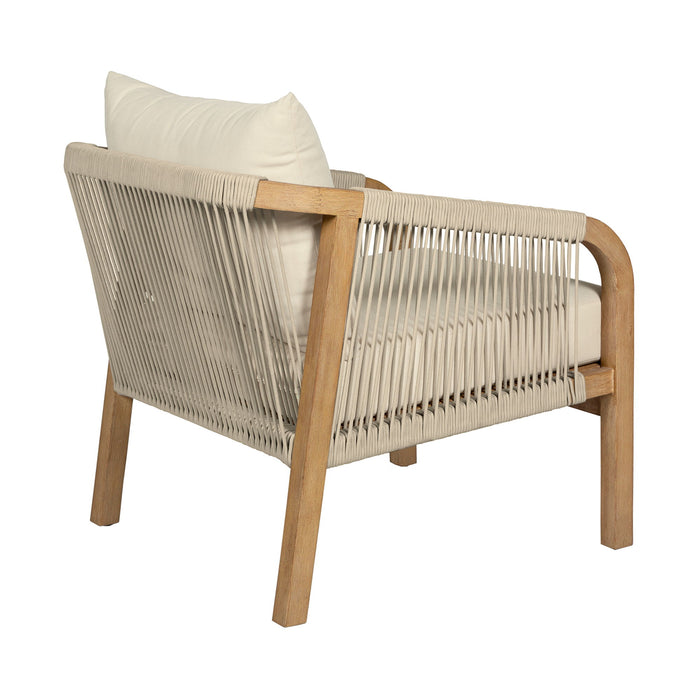 Cypress - Outdoor Patio Chair - Blonde Eucalyptus / Ivory