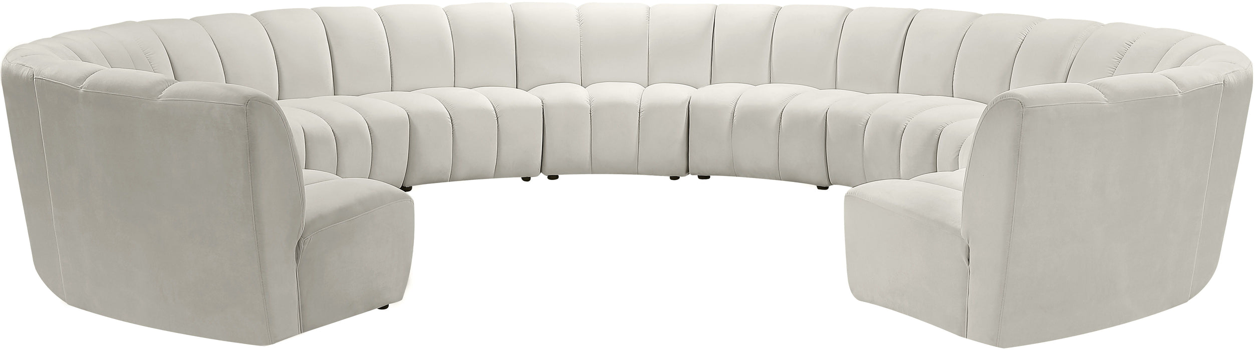 Infinity - 11 Piece Velvet Modular Sectional