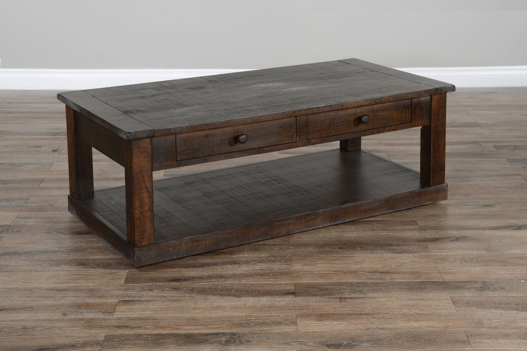 Homestead - Coffee Table With Casters - Tobacco Leaf