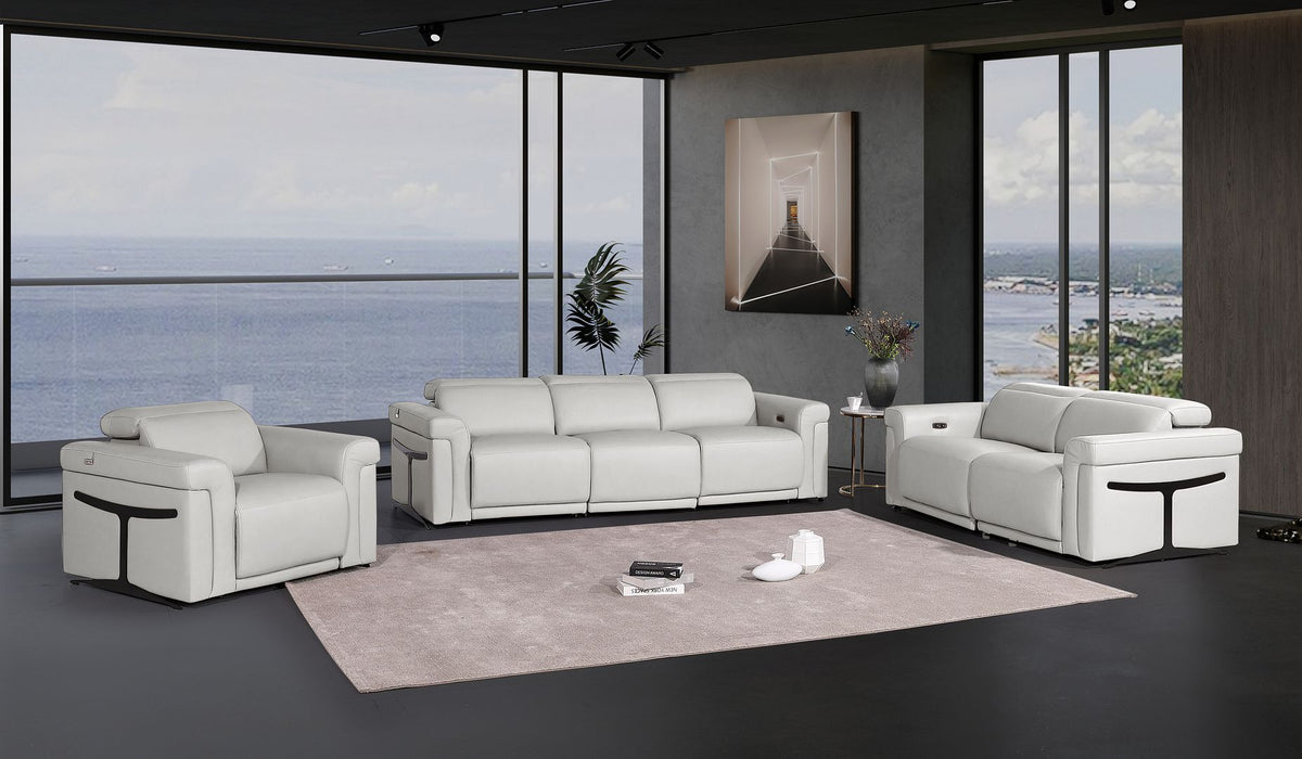 1126 - 6-Piece Modular Power Reclining Sofa, Loveseat & Chair Set In With 5 Power Recliners & Power Headrests