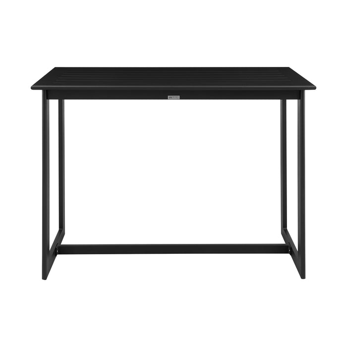 Cayman - Outdoor Patio Bar Height Dining Table - Black