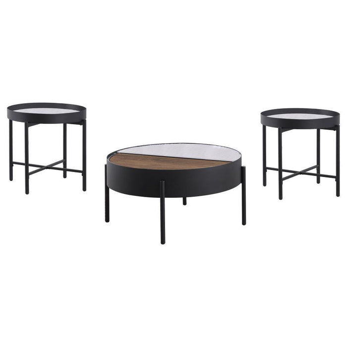 Ozella - Round Coffee Table Set