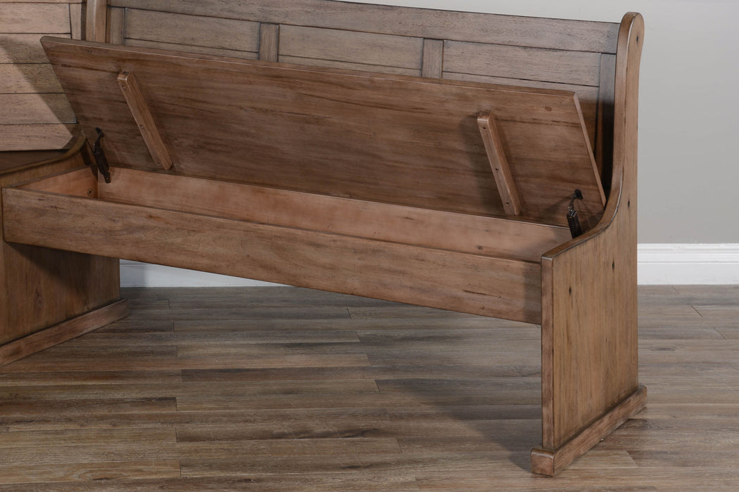 Doe Valley - Wood Breakfast Nook Dining Set - Buckskin