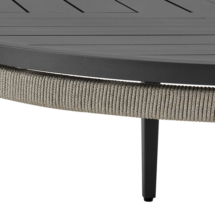 Zella - Round Coffee Table - Charcoal / Light Gray