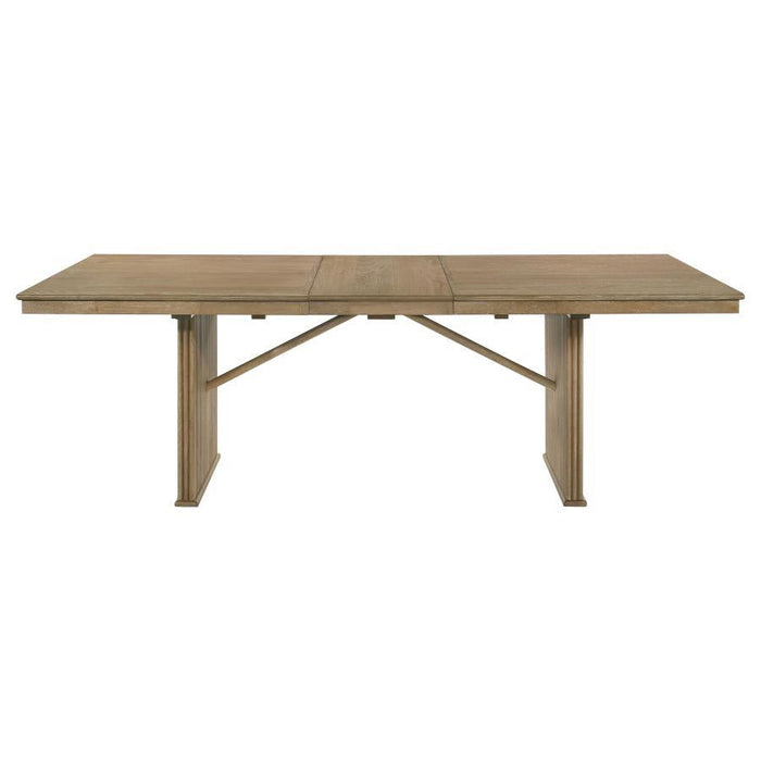 Adina - Extension Dining Table - Distressed Light Brown
