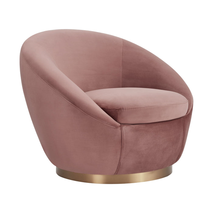 Yves - Velvet Swivel Accent Chair