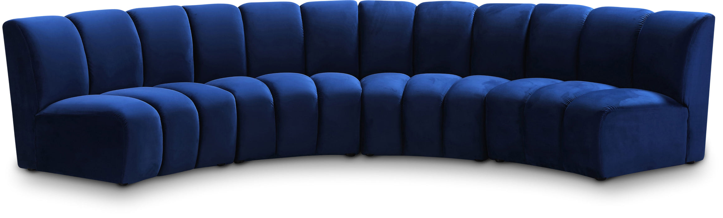 Infinity - 4 Piece Velvet Modular Sectional