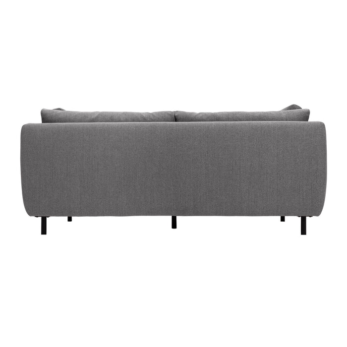 Serenity - 79" Fabric Sofa With Black Metal Legs