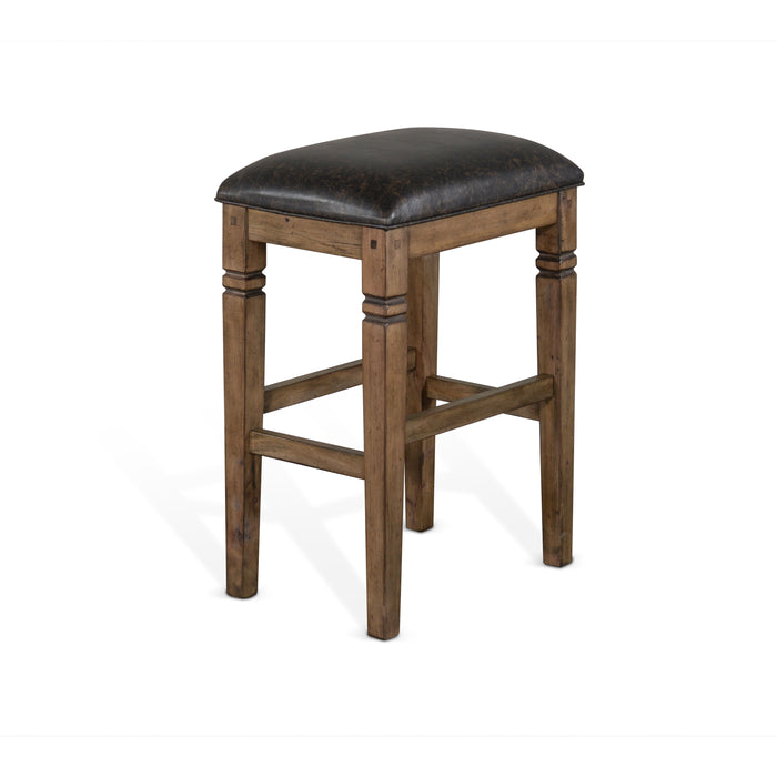 Doe Valley - Backless Stool With Cushion Seat - Buckskin