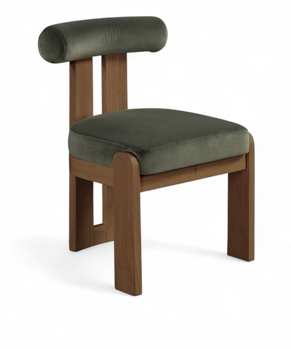 Arienzo - Performance Fabric Upholstered Dining Chair (Set of 2) - Walnut Base