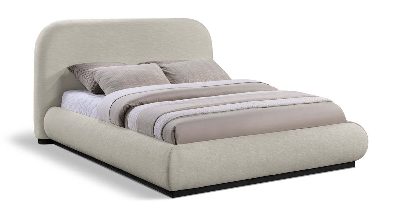 Vaughn - Chenille Bed With Black Base