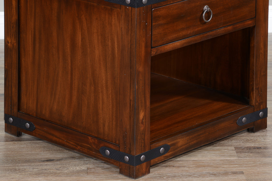 Santa Fe - 24" End Table - Dark Chocolate