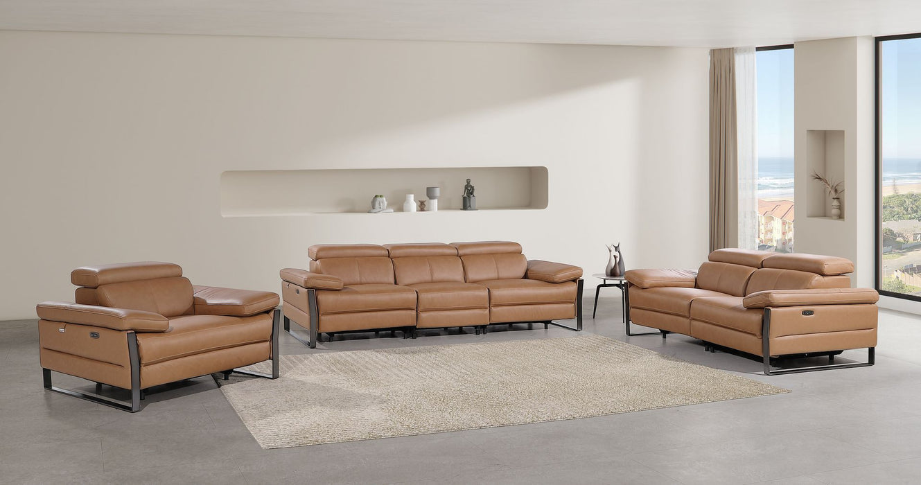 1246 - Modular Power Triple Reclining Sofa, Loveseat, And Chair Set With Power Headrests