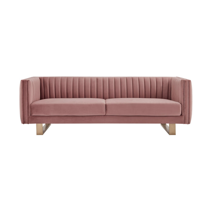 Delilah - Velvet Square Arm Sofa