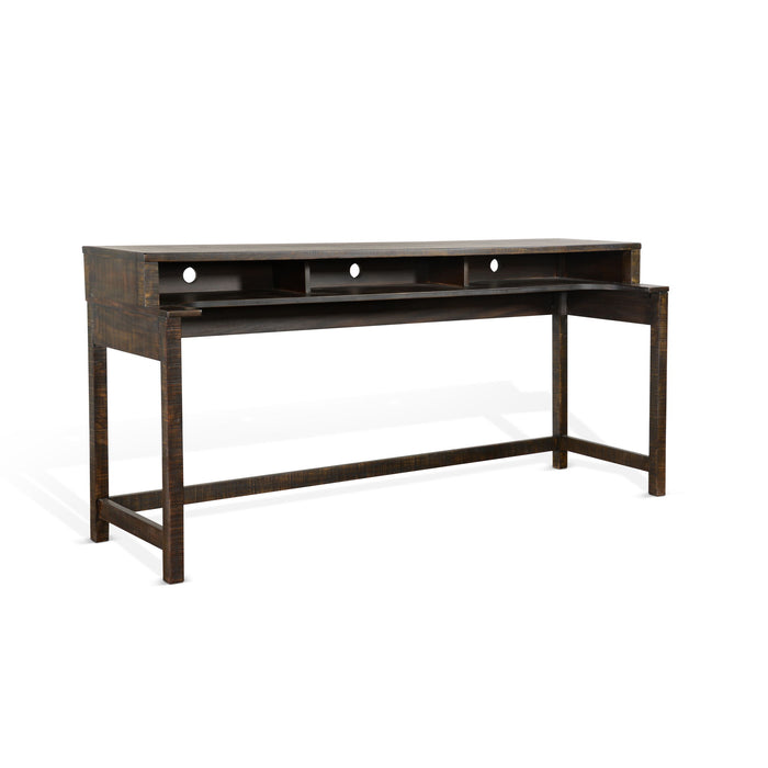 Homestead - Console Table With USB Power Pack - Tobacco Leaf