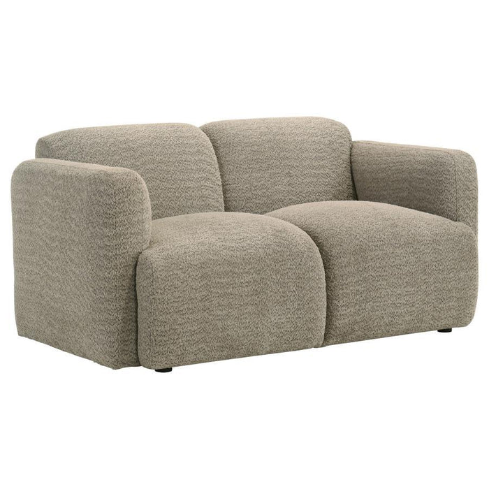 Dorset - Fabric Upholstered Round Track Arm Loveseat