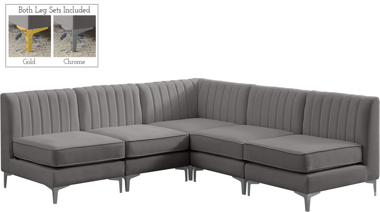 Alina - 5 Piece Armless Sectional