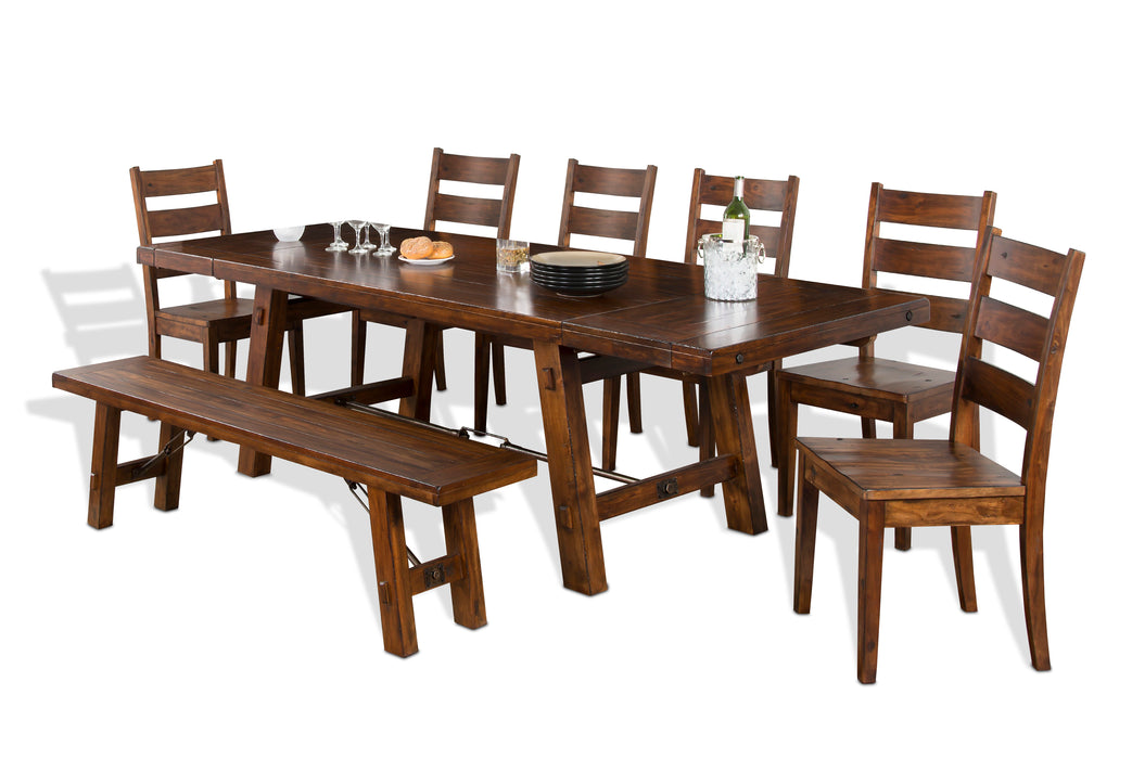 Tuscany - Extension Table Withturnbuckle - Vintage Mocha