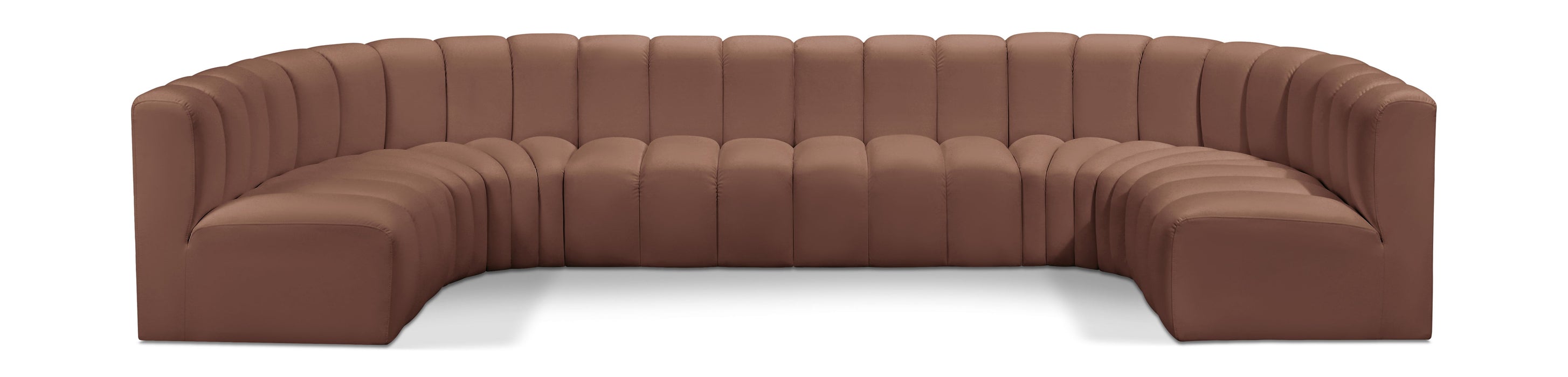 Arc - Faux Leather Modular U-Shaped Sectional