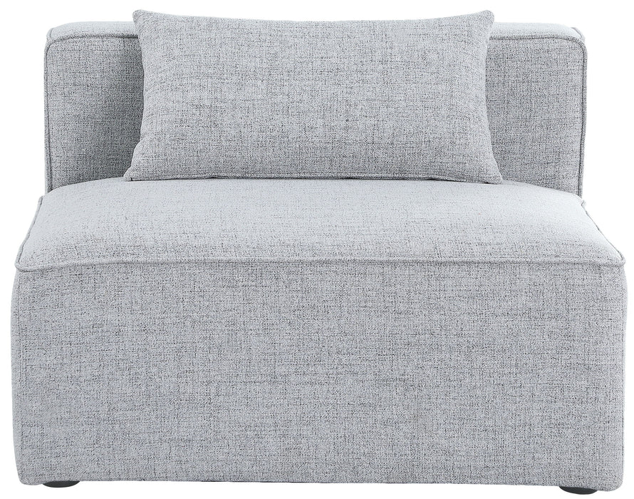 Cube - Linen Armless Chair