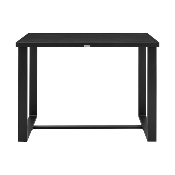 Alegria - Outdoor Patio Bar Height Dining Table - Black