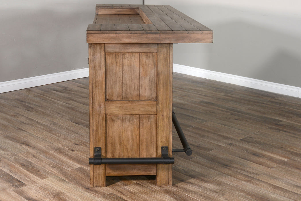 Doe Valley - Traditional Wood Home Bar - Buckskin