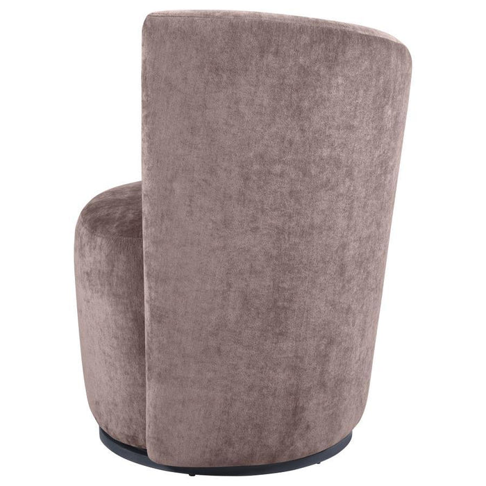 Nueva - Upholstered Swivel Chair Curved Backrest