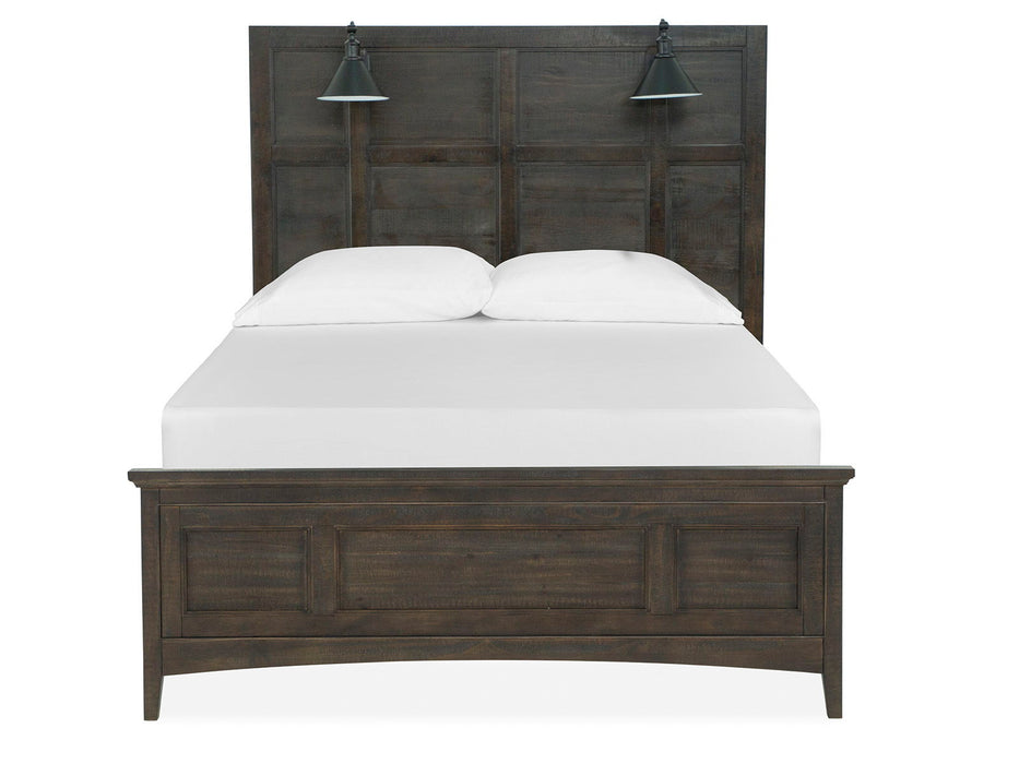 Westley Falls - Complete Lamp Panel Bed With Regular Rails