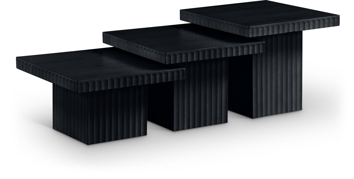 Spencer - Oak Veneer 3 Piece Coffee Tabl