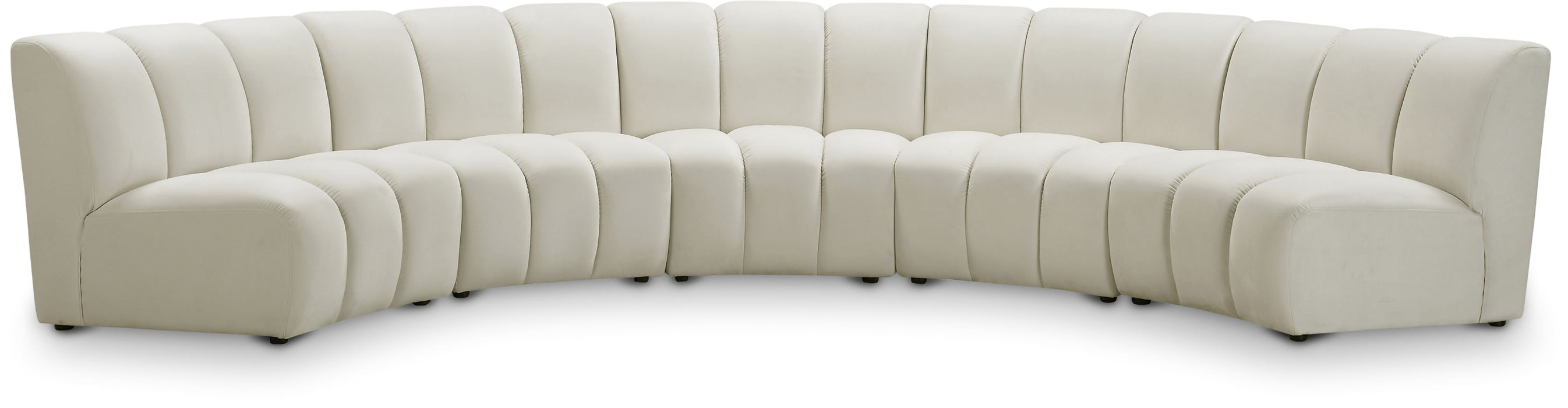 Infinity - 5 Piece Velvet Modular Sectional