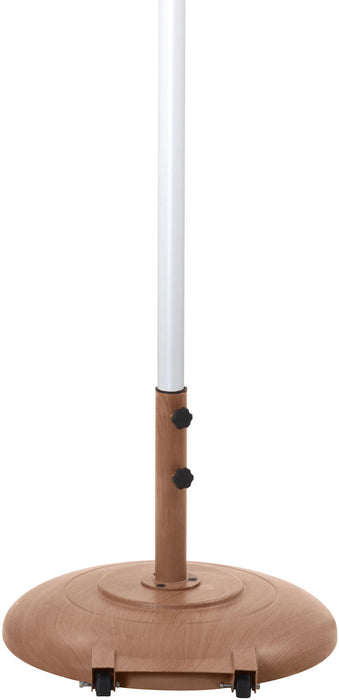 Amalfi - Patio Umbrella - Light Brown Base / White Pole