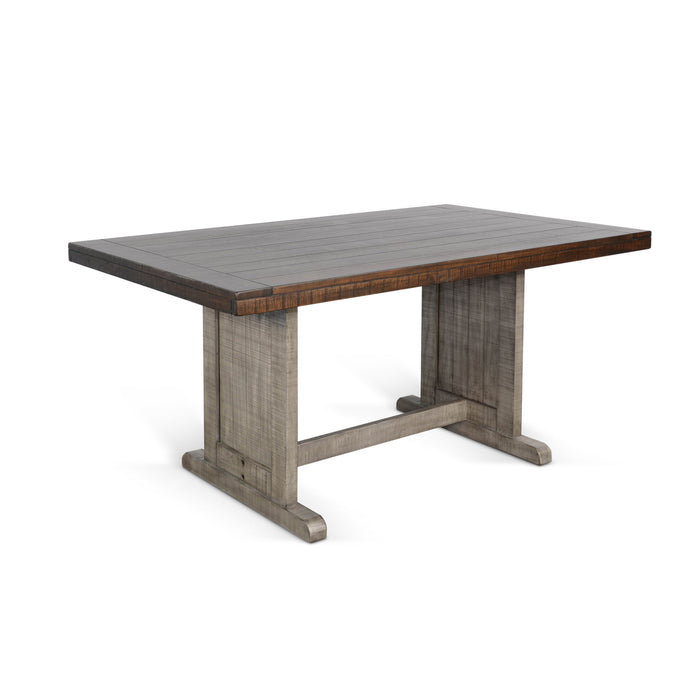 Homestead Hills - Rectangular Wood Dining Table - Tobacco Leaf / Alpine Gray