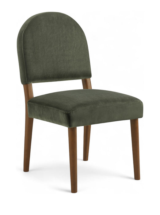 Varinelle - Velvet Dining Chair (Set of 2) - Walnut Frame
