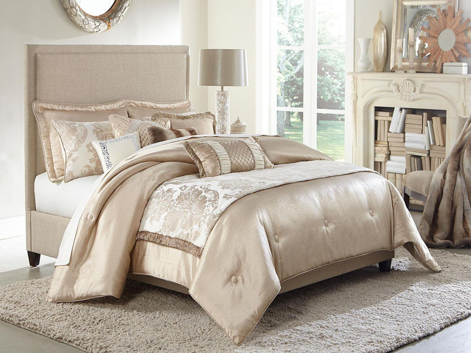 Palermo 10-pc King Comforter Set in Sand