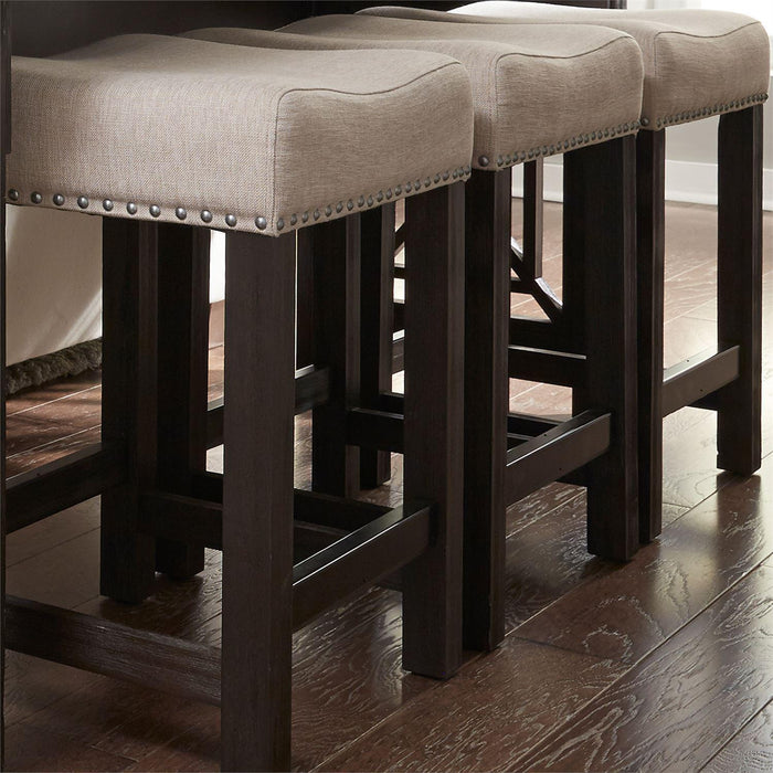Liberty Heatherbrook Uph Barstool in Charcoal and Ash