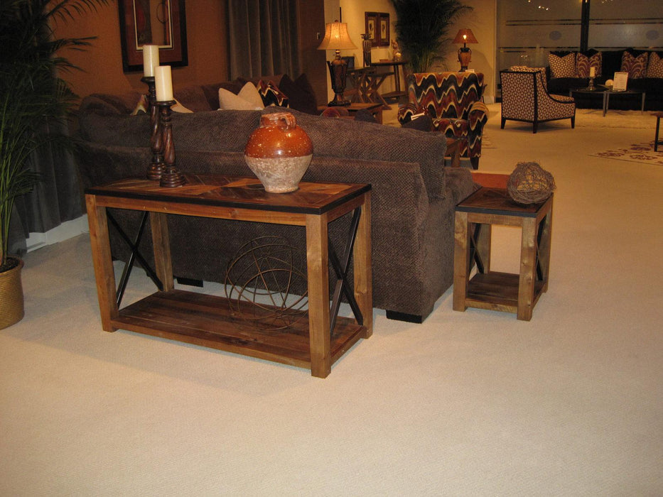 Magnussen Furniture Penderton Rectangular Sofa Table in Natural Sienna