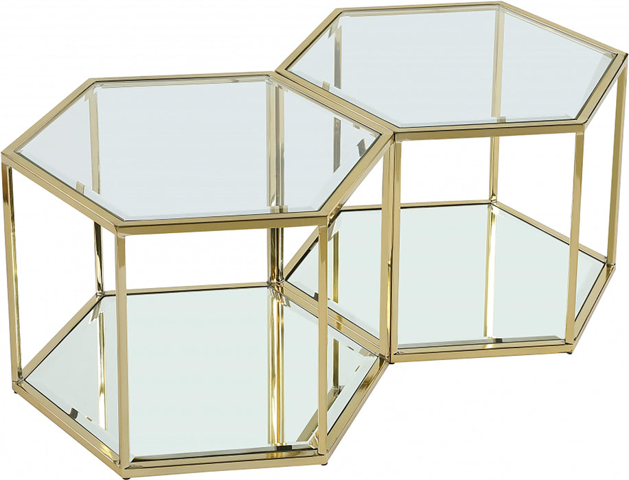 Sei Brushed Gold Coffee Table