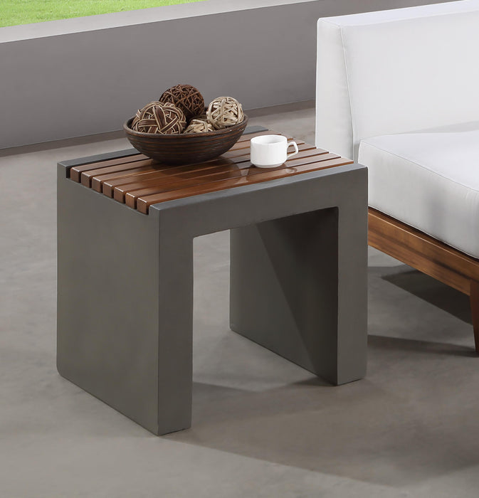 Rio Light Grey Concrete Cement End Table