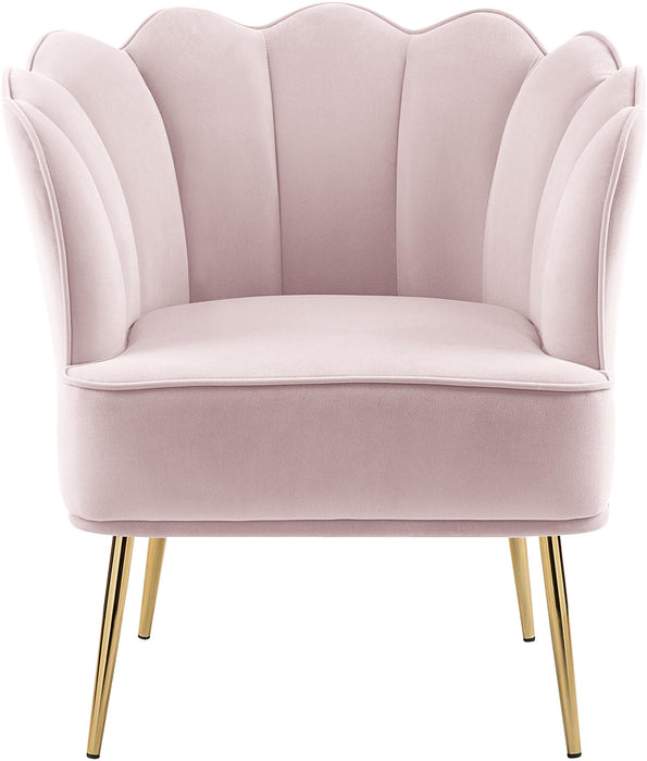 Jester Pink Velvet Accent Chair