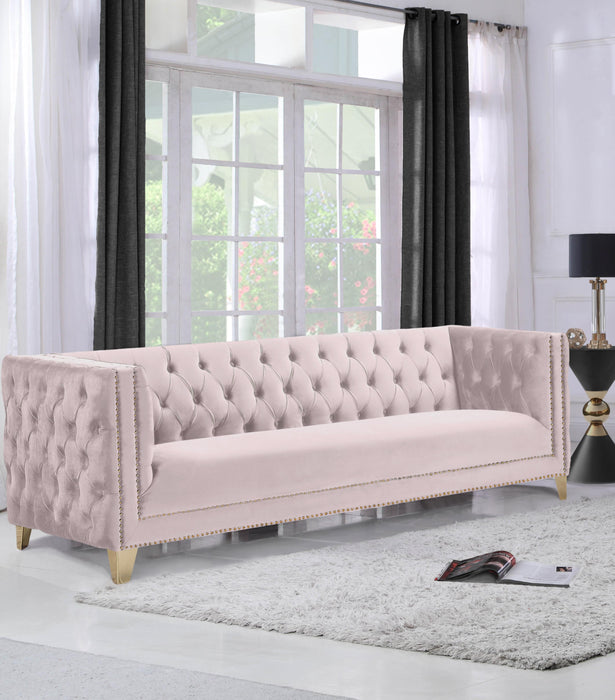 Michelle Pink Velvet Sofa