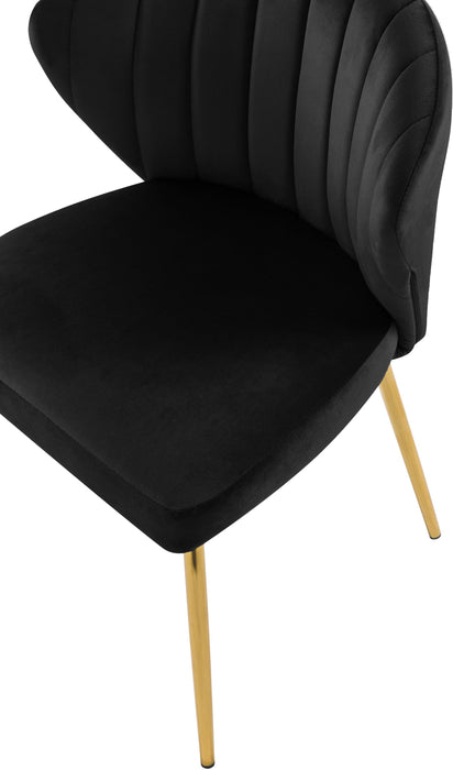 Finley Black Velvet Dining Chair